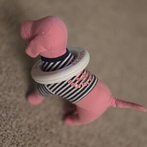 Vintage Y2K Victoria Secret Pink Life Saver Navy Striped Dog With Outfit